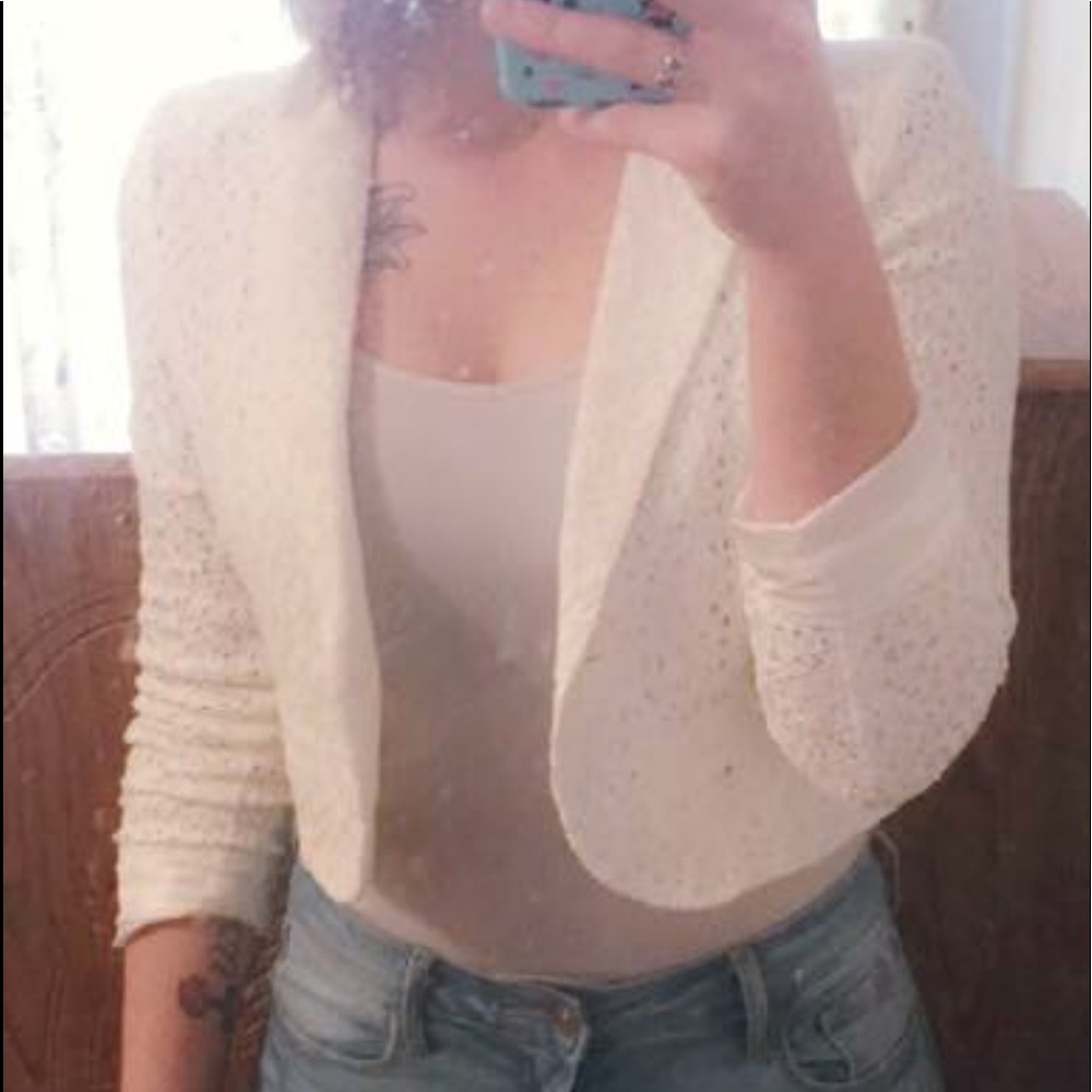 White lace jacket 🧥